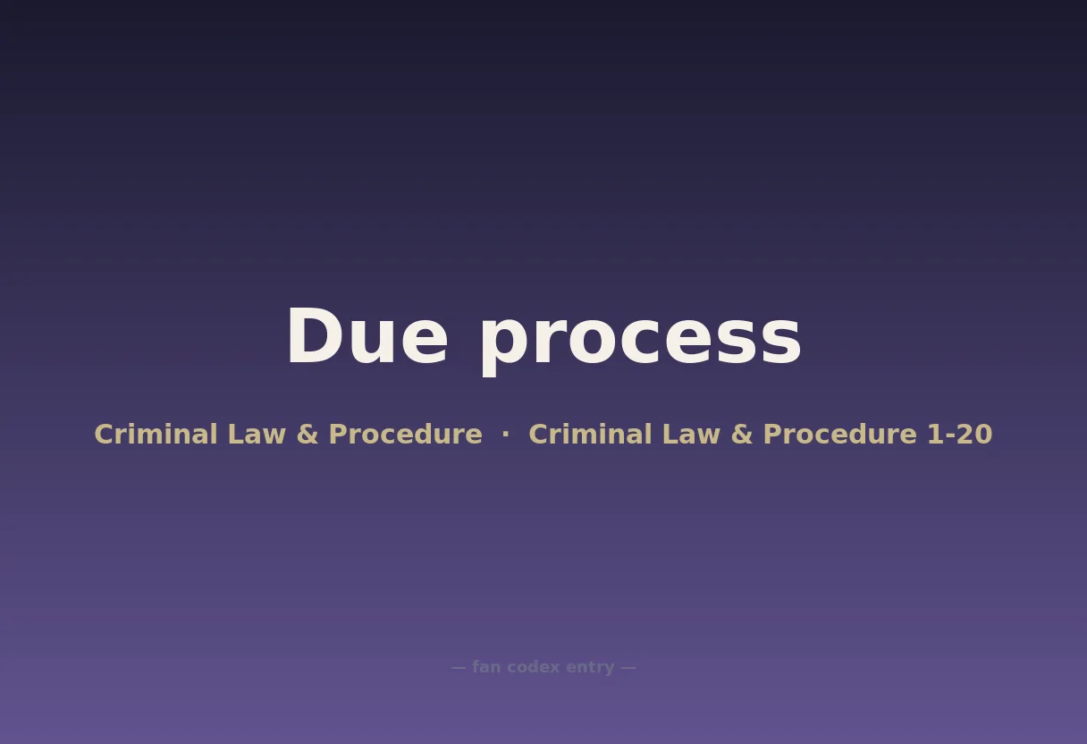 Due process